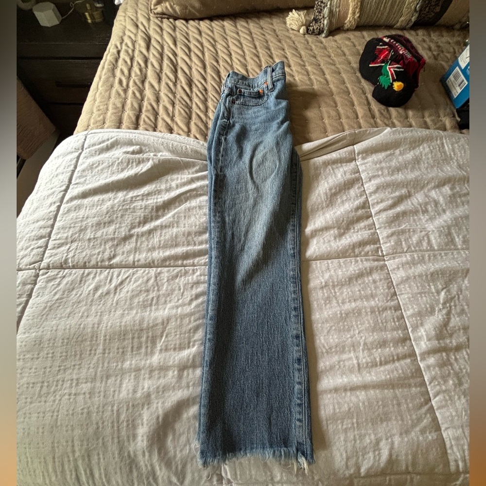 Madewell Straight Leg Blue Jeans